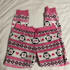 Pink Penguin Pajama Pants